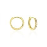 Gold Zirconia Hoop Earrings – Alaina