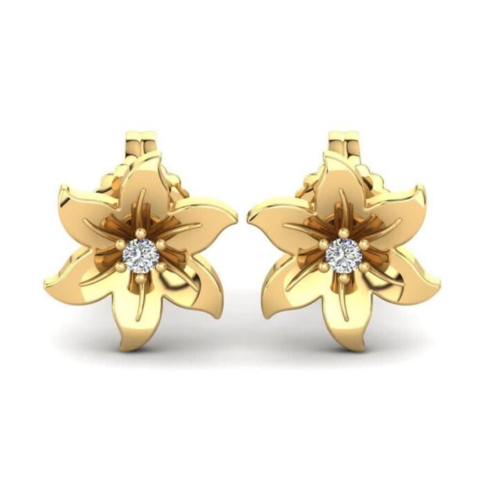 Gold Stud Earrings – Nutpila - Image 1