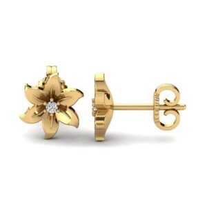 Gold Stud Earrings – Nutpila-2