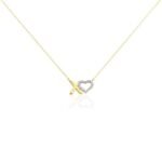 Gold Zirconia Heart Necklace – Xoxo